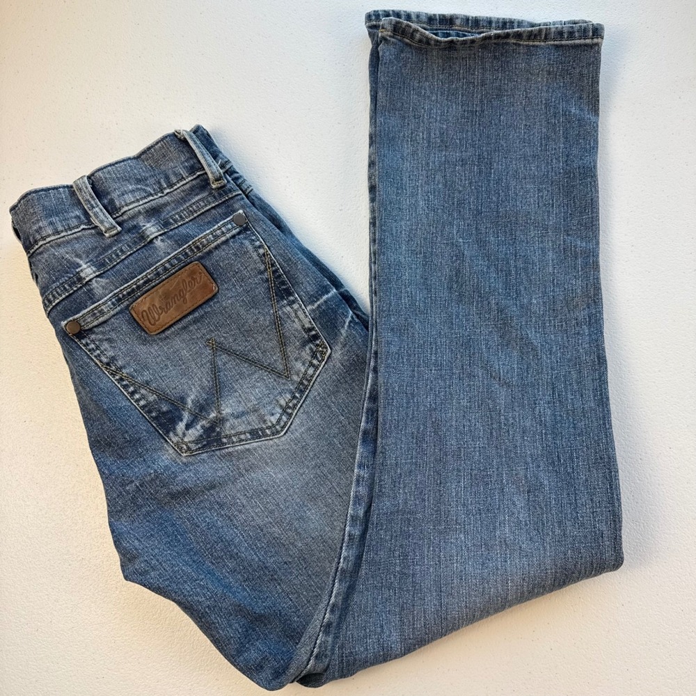 Wrangler Retro Slim Boot Jeans Mens 29x30 Medium Wash Denim 77MWZGL